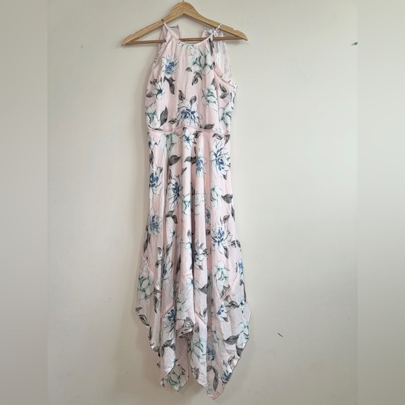 Candie's Pink and Blue High Low Sundress - Picture 1 of 2